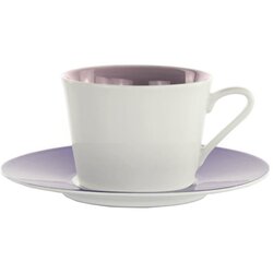 WHC Set 6kos skodelica za čaj s podstavkom Loop Ametista 270ml / 6 kos / vijola / porcelan, (5000199586) Cene