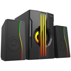 Mikado Zvučnici 2.1 gaming Mikado MD-254 2 1 25W (5W*2 15W) USB SD FM FM Bluetooth supported RGB sound system, 40116 Cene