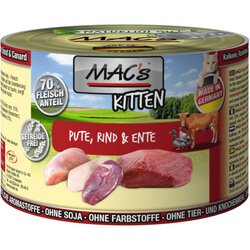 MAC's MAC´s Cat 6 x 200 g - Kitten (puran, govedina, raca) Cene