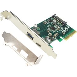 E-green pci-express kontroler na usb 3.1 tip a + usb-c host controler (asmedia 1142) Cene
