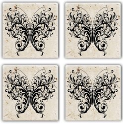  TBA573852042 multicolor glass mat (4 pieces) Cene