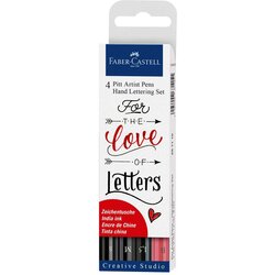 Faber-Castell Flomastri Faber-Castell Pitt Lettering Love, 4 kosi Cene