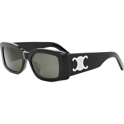 Celine Maxi Triomphe Black Rectangular Sunglasses - ONE SIZE (53) Cene