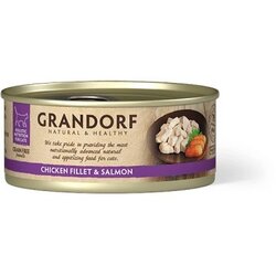 Grandorf Cat konzerva za mačke Grain Free - Pileće grudi & losos 70g Cene