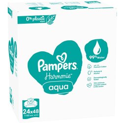 Pampers Harmonie Aqua vlažni čistilni robčki za otroke 24x48 kos Cene