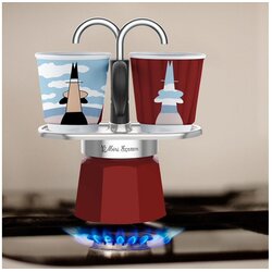 Bialetti mini express kuhalo za kavu set, magrite, 2 šalica Cene