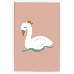 Bloomingville Mini Stenski plakat v belem okvirju Xander Swan, 45 x 65 cm Cene
