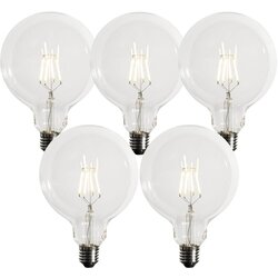 LUEDD Komplet 5 E27 zatemljiva LED žarnica G125 5W 450lm 3000K Cene