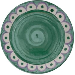 Villa Altachiara Zeleni porcelanasti krožniki v kompletu 6 ks ø 27 cm Tangeri green – Cene