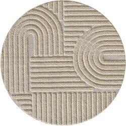 Ayyildiz Carpets Bež okrogla preproga ø 200 cm Art – Cene