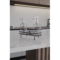 Hermia dozator sapuna, 100% metal, 24 x 38 x 40 cm, debljina 2,5-5 mm, crni Cijene