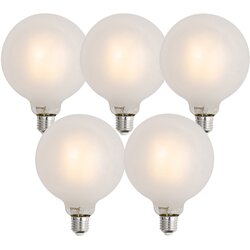 LUUMR Komplet 5 Pametne zatemljive LED žarnice E27 G125 mat 7W 806lm 2700-6500K Cene