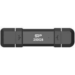 SiliconPower portable stick-type ssd 250GB, DS72, usb 3.2 black ( SP250GBUC3S72VPK ) Cene