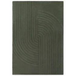Vikosa Temno zelena ročno tkana volnena preproga 120x180 cm Arcura – Cene