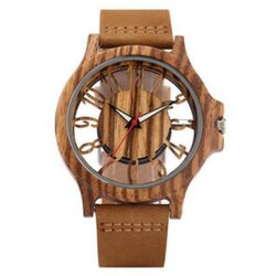 Smania muški retro sat Woodster - Smeđi Cijene