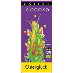 Zotter Schokoladen Bio čokolada Labooko - "Velikonočna sreča - 75 % Tanzanija in 62 % Dominikanska republika", VEGAN - 70 g Cene
