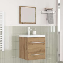 vidaXL Set namještaja za kupaonicu 2 pcs Crni hrast 41 x 38.5 x 48 cm Cijene