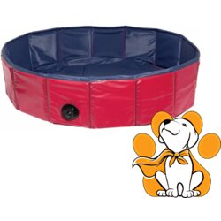 Flamingo Doggy Pool 80x20cm, Bazen Za Pse, Crveno-Plavi Cene
