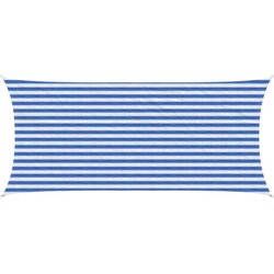  Senčna platna Modra in bela 2 x 4,5 m HDPE, (5000241303) Cene