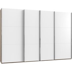 MID.YOU OMARA Z DRSNIMI VRATI, bela, barve hrasta, barve aluminija Cene