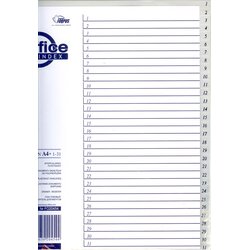 Forpus Pregradni registri A4+ PP 1-31, sivi Cene