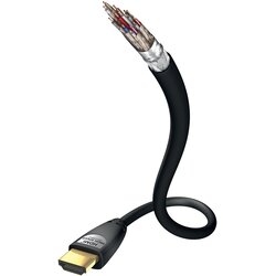 Inakustik HDMI kabel HDMI-A vtič, HDMI-A vtič 5 m črna 00324550 avdio povratni kanal, pozlačeni konektorji, Ultra HD (4k) HDMI HDMI kabel, (20417644) Cene