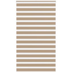 Zebra zavjesa Pješčano smeđa 130x230 cm Širina tkanine 125,9 cm Poliester Cene