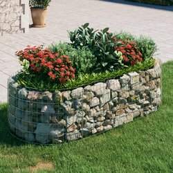 vidaXL Gabionska povišena gredica od pocinčanog željeza 200x100x50 cm Cijene