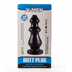 X-Men 10inch Extra Girthy Butt Plug Bl XMEN000165 Cene