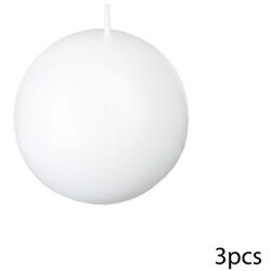 Atmosphera Okrugla svijeća 6x3cm, Bijela Cijene