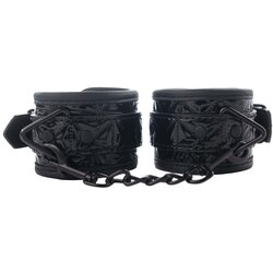  Crne lisice za ruke sa crnim lancem Black Wrist Cuffs Cene