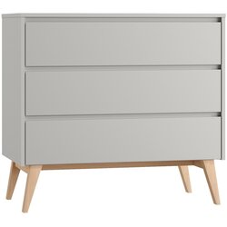 Pinio siva niska dječja komoda 100x52,5 cm swing – Cene