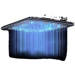 Wanmivezlo Tuš glava za dež, velikost 16 palcev, LED funkcija spreminjanja barve, 16Inch črna, (5000159210) Cene