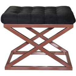 Atelier Del Sofa capraz - copper, black copperblack pouffe Cene