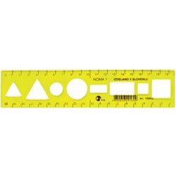 Noma Ravnilo Noma 1 Flex, rumeno, 20 cm Cene
