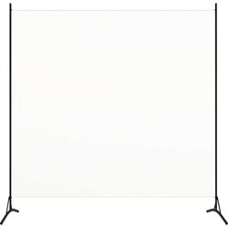 vidaXL Sobna pregrada s 1 panelom krem-bijela 175 x 180 cm Cijene