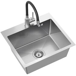 Quadron Čelični sudoper LUKE 100 BRUSH NICKEL Cene
