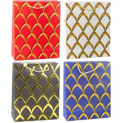 Elegant Gift Bag Gold Decorations 32 x 26 x 12 cm Cene