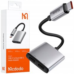 McDodo ADAPTER 2X USB-C ADAPTER USB TIPA C KABEL ZA SAMSUNG APPLE Z DAC, (21748310) Cene