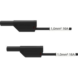 Schützinger VSFK 8500 / SIL1 / 100 / SW varnostni merilni kabel 4 mm moški konektor 4 mm moški konektor 100.00 cm črna 1 kos, (20423122) Cene