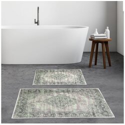 L'essentiel Maison Zelene/sive kupaonske prostirke u setu 2 kom 60x100 cm – Cene