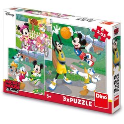 Dino Puzzle Disney Miki i Mini sportisti 3x55 delova (335271) Cene