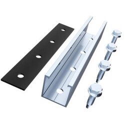 Antai Konstrukcije za SE za trapezni lim, mini rail, 150mm, set za 6 panela, frameless klampe ( ANT-MR150MM6-FL ) Cene