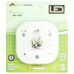 Ferotehna led modul (18 w, topla bijela, 14,8 x 14,8 x 1 cm) Cene