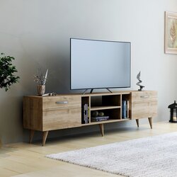 Hanah home rudy - walnut walnut tv stand Cene