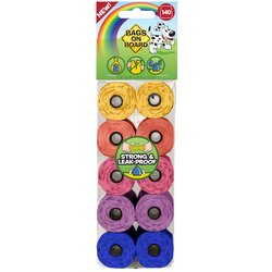 Bramton vrećice za izmet Rainbow Refill Rolls 10 rola, 140 komada Cene
