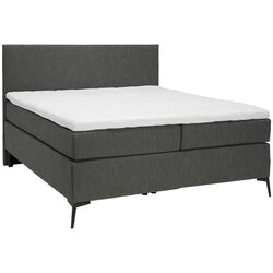 Hom`in POSTELJA BOXSPRING 120 cm x 200 cm , tekstil antracit, črna Cene