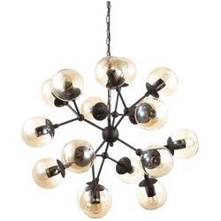 Ideal Lux Luster na lancu KEPLER 18xE27/42W/230V prečnik 69 cm crna Cene