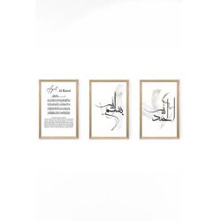 Wallxpert set 3 dekorativne slike Artsycllct3 Cene