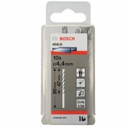 Bosch burgija za metal hss-g, din 338 4,4 x 47 x 80 mm pakovanje od 10 komada Cene